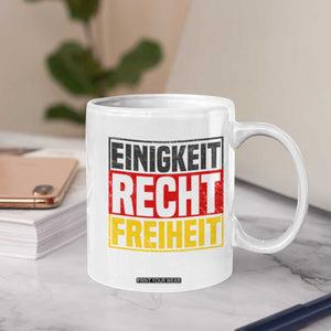Proud Germany Coffee Mug Einigkeit Recht Freiheit German Flag TS11 Print Your Wear