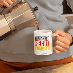 Proud Germany Coffee Mug Einigkeit Recht Freiheit German Flag TS11 Print Your Wear