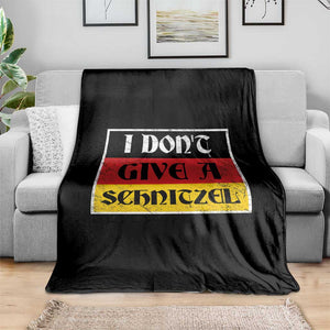 German Beer Drinking Throw Blanket I Don't Give A Schnitzel Oktoberfest TS11 Print Your Wear