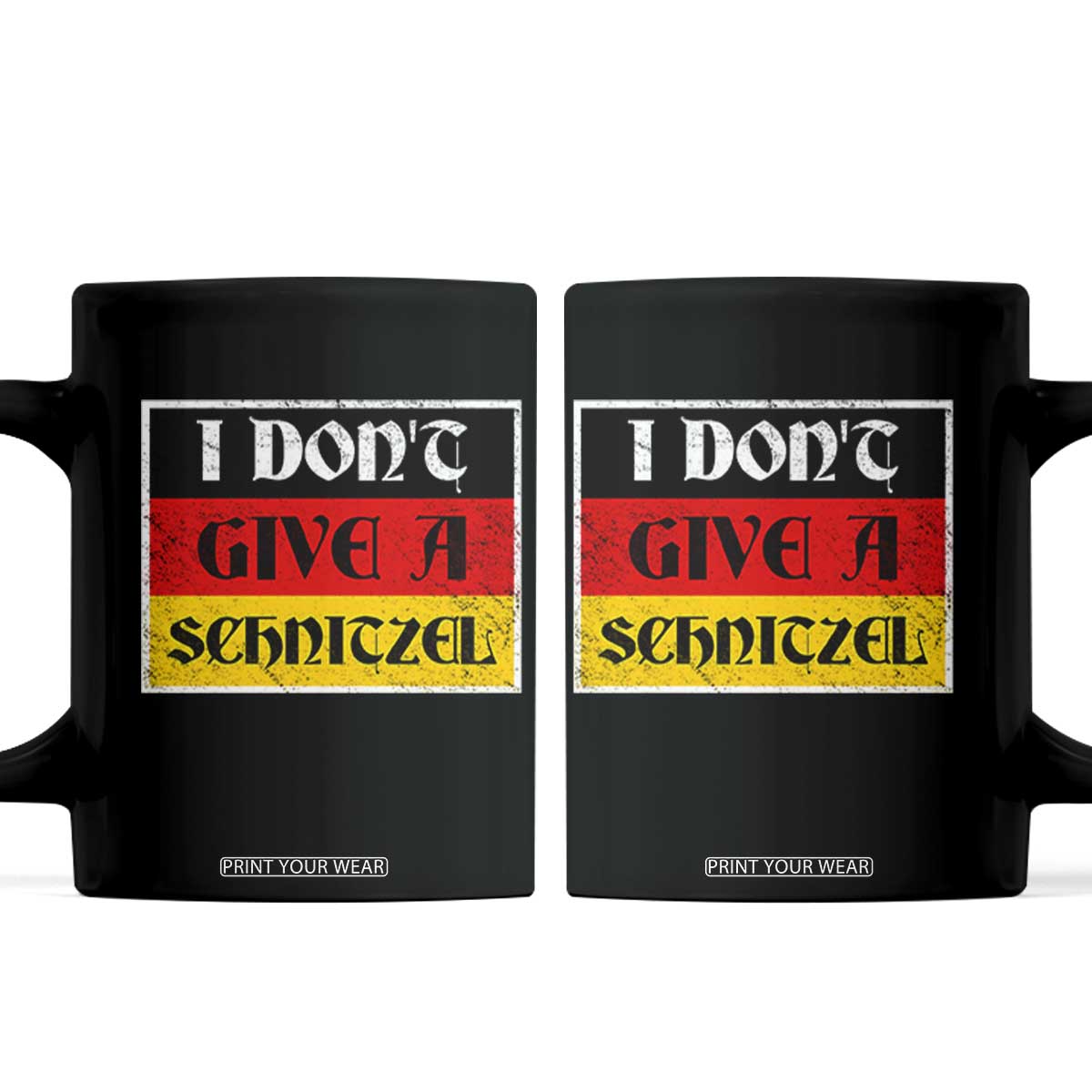 German Beer Drinking Coffee Mug I Don't Give A Schnitzel Oktoberfest TS11 Black Print Your Wear