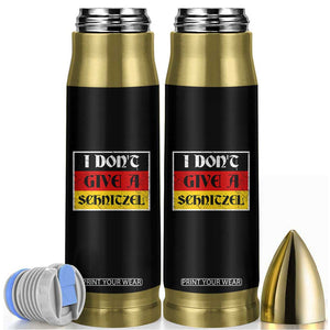 German Beer Drinking Bullet Tumbler I Don't Give A Schnitzel Oktoberfest TS11 Black Print Your Wear