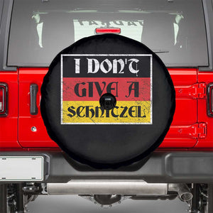 German Beer Drinking Spare Tire Cover I Don't Give A Schnitzel Oktoberfest TS11 Black Print Your Wear