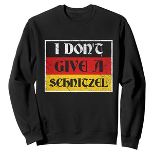 German Beer Drinking Sweatshirt I Don't Give A Schnitzel Oktoberfest TS11 Black Print Your Wear