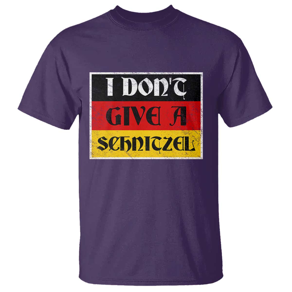 German Beer Drinking T Shirt I Don't Give A Schnitzel Oktoberfest TS11 Purple Print Your Wear