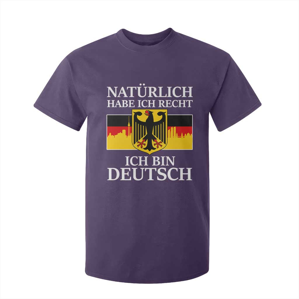 Proud Germany T Shirt For Kid Naturlich Habe Ich Recht Ich Bin Deutsch TS11 Purple Print Your Wear