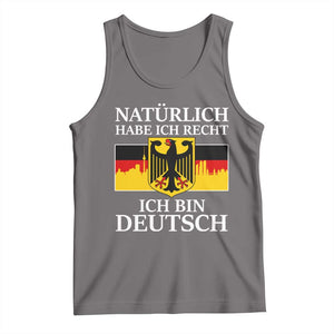 Proud Germany Tank Top Naturlich Habe Ich Recht Ich Bin Deutsch TS11 Deep Heather Print Your Wear