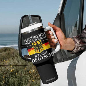 Proud Germany Tumbler With Handle Naturlich Habe Ich Recht Ich Bin Deutsch TS11 Print Your Wear