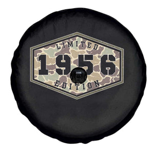 70th Birthday Hunting Spare Tire Cover 1956 Limited Edition Vintage Camouflage Gifts For Turning 70