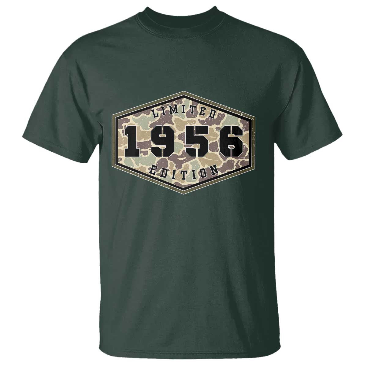 70th Birthday Hunting T Shirt 1956 Limited Edition Vintage Camouflage Gifts For Turning 70