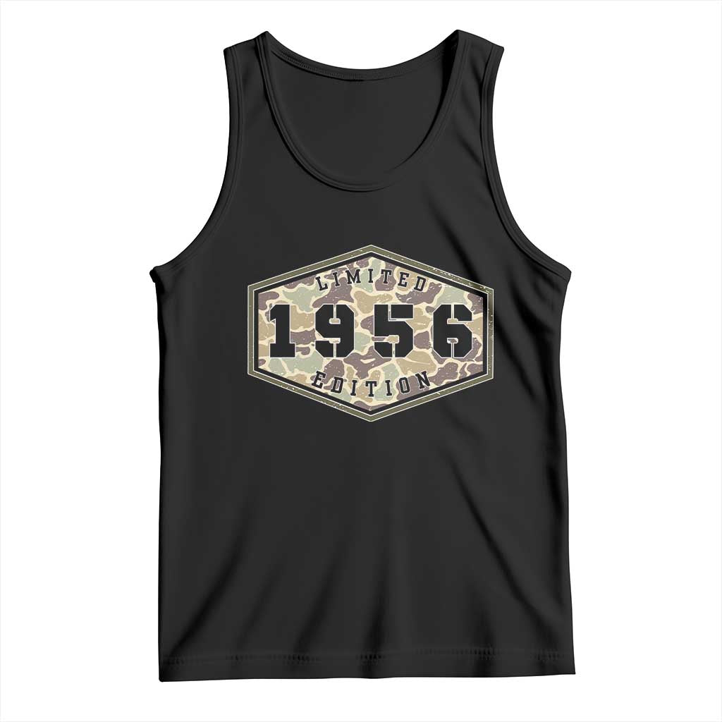 70th Birthday Hunting Tank Top 1956 Limited Edition Vintage Camouflage Gifts For Turning 70