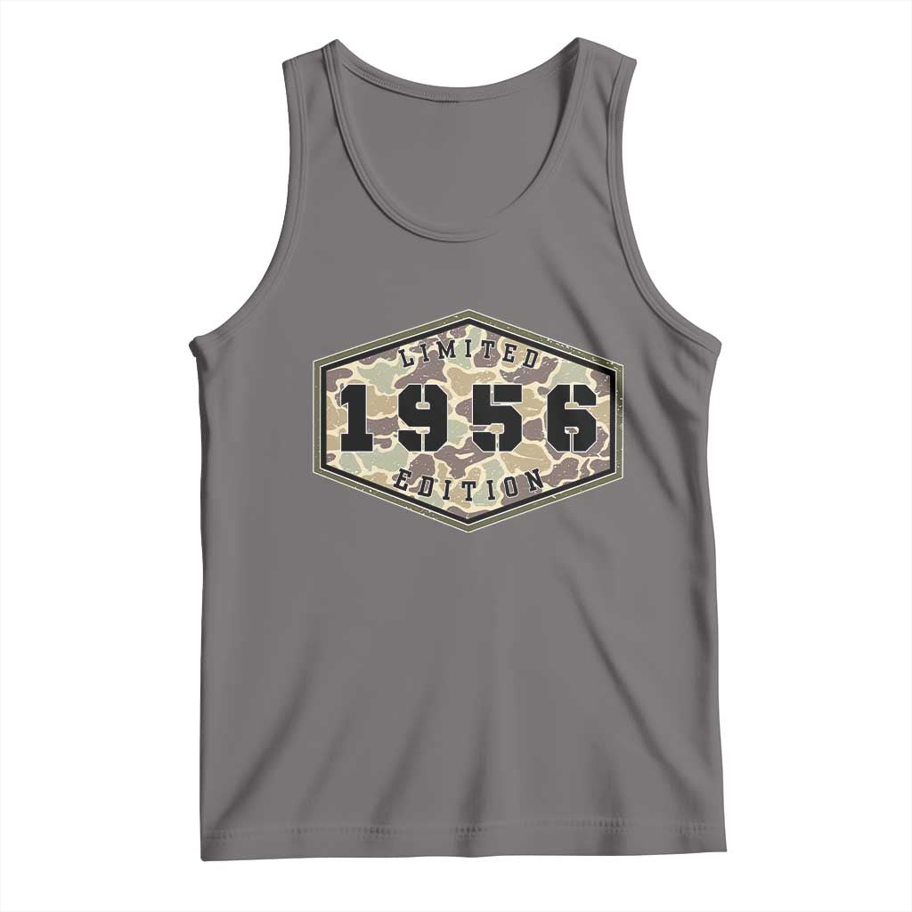 70th Birthday Hunting Tank Top 1956 Limited Edition Vintage Camouflage Gifts For Turning 70