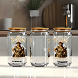 No One is Helping Martha 30 AD Funny Christian Glass Can