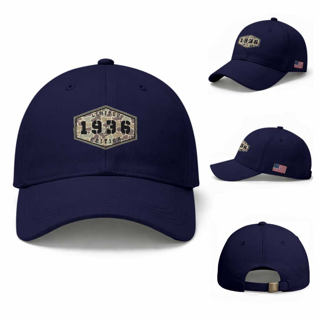 90th Birthday Hunting Baseball Cap 1936 Limited Edition Vintage Camouflage Gifts For Turning 90
