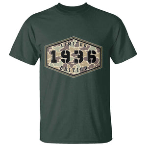 90th Birthday Hunting T Shirt 1936 Limited Edition Vintage Camouflage Gifts For Turning 90