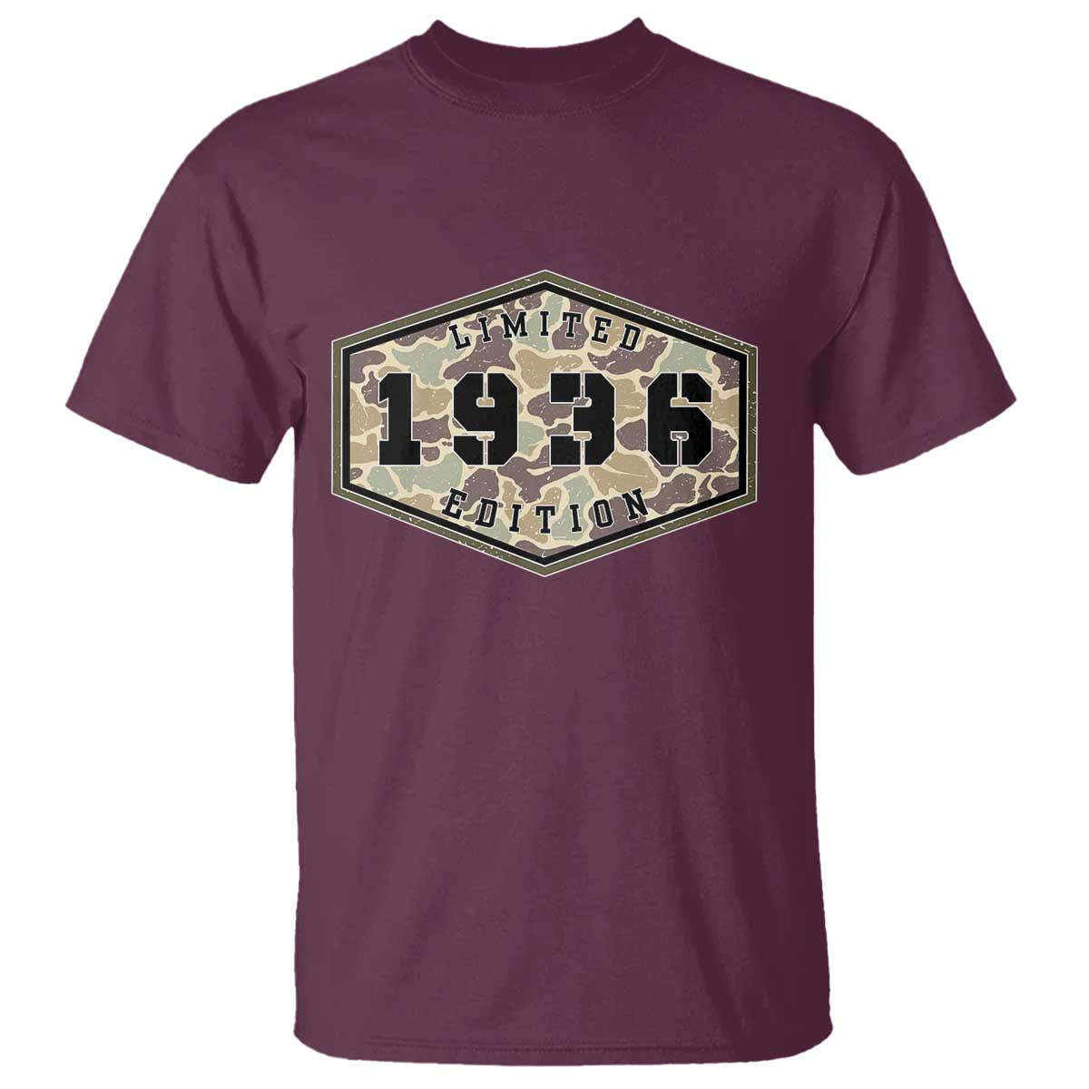 90th Birthday Hunting T Shirt 1936 Limited Edition Vintage Camouflage Gifts For Turning 90