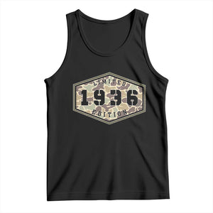 90th Birthday Hunting Tank Top 1936 Limited Edition Vintage Camouflage Gifts For Turning 90