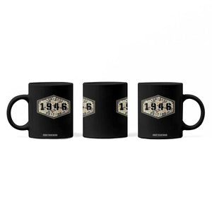 80th Birthday Hunting Coffee Mug 1946 Limited Edition Vintage Camouflage Gifts For Turning 80