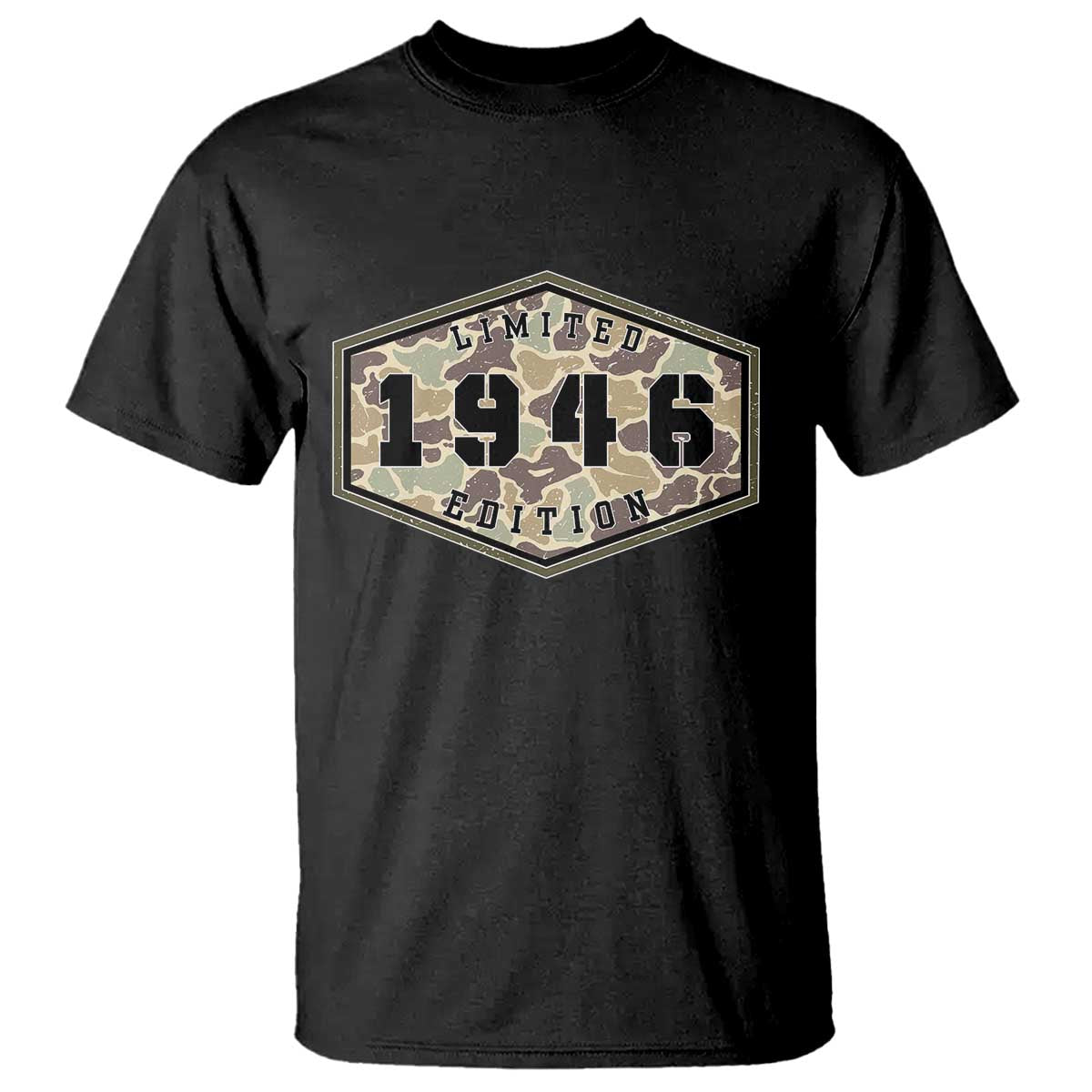 80th Birthday Hunting T Shirt 1946 Limited Edition Vintage Camouflage Gifts For Turning 80