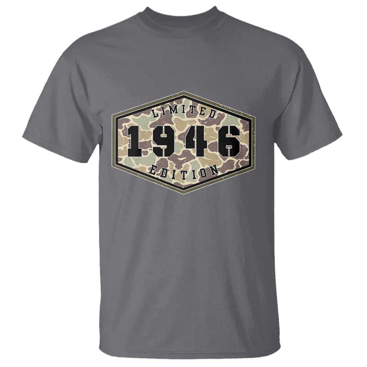 80th Birthday Hunting T Shirt 1946 Limited Edition Vintage Camouflage Gifts For Turning 80