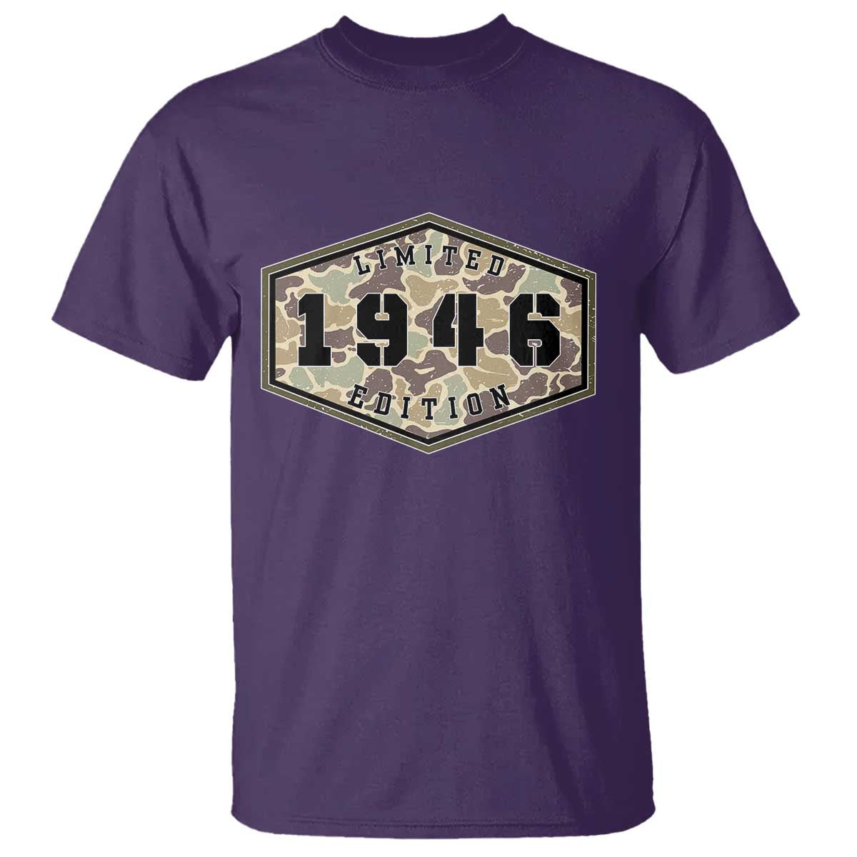 80th Birthday Hunting T Shirt 1946 Limited Edition Vintage Camouflage Gifts For Turning 80