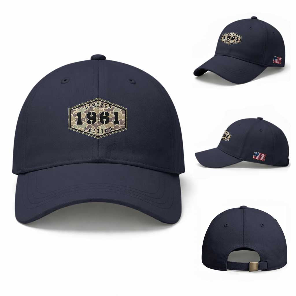 65th Birthday Hunting Baseball Cap 1961 Limited Edition Vintage Camouflage Gifts For Turning 65