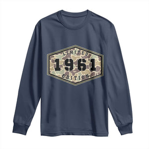 65th Birthday Hunting Long Sleeve Shirt 1961 Limited Edition Vintage Camouflage Gifts For Turning 65