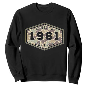 65th Birthday Hunting Sweatshirt 1961 Limited Edition Vintage Camouflage Gifts For Turning 65