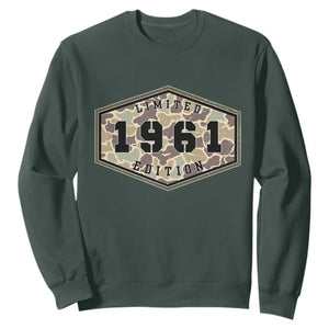 65th Birthday Hunting Sweatshirt 1961 Limited Edition Vintage Camouflage Gifts For Turning 65
