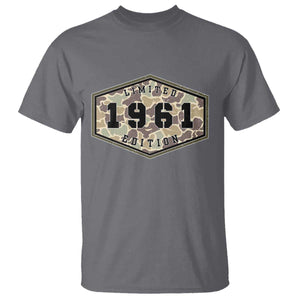 65th Birthday Hunting T Shirt 1961 Limited Edition Vintage Camouflage Gifts For Turning 65