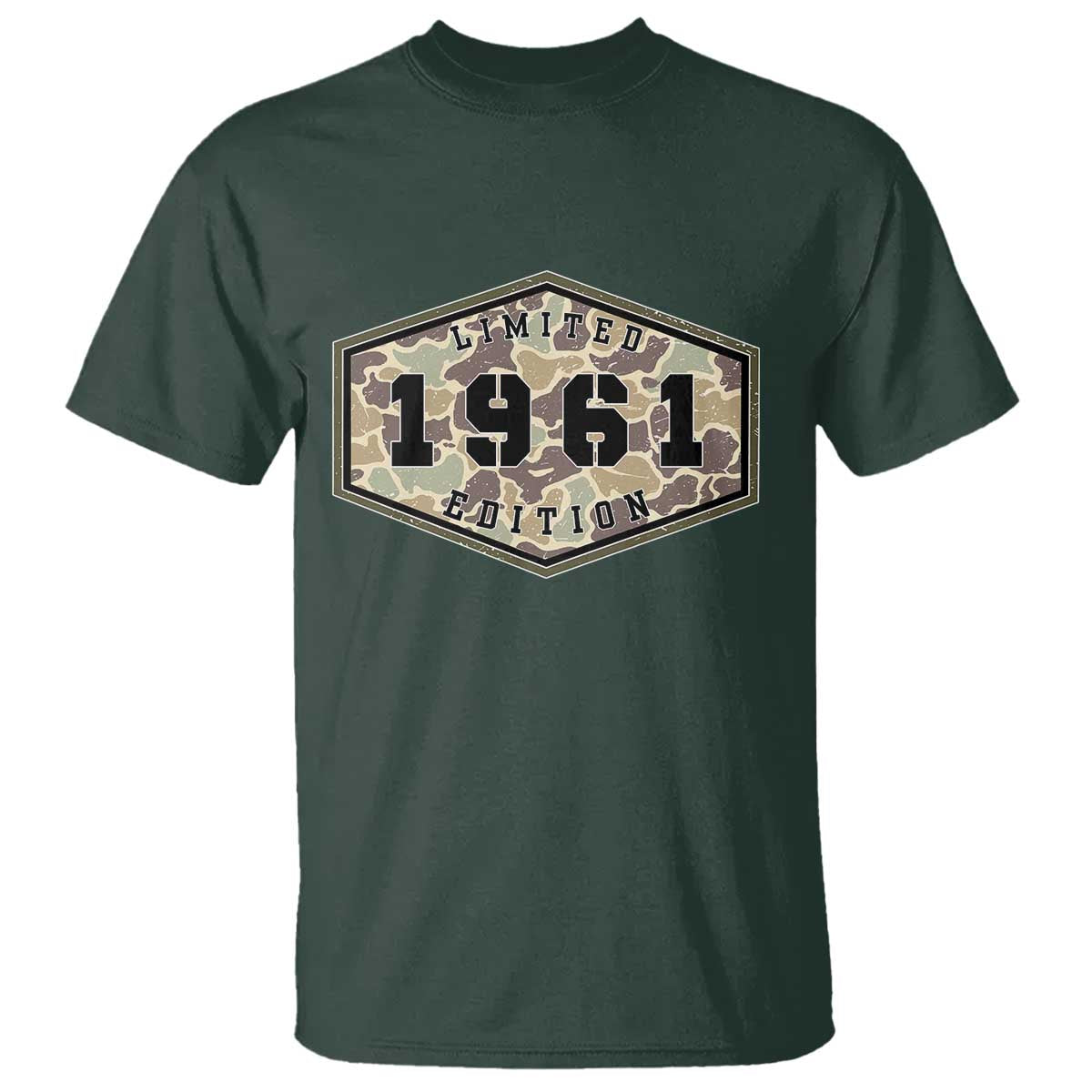 65th Birthday Hunting T Shirt 1961 Limited Edition Vintage Camouflage Gifts For Turning 65