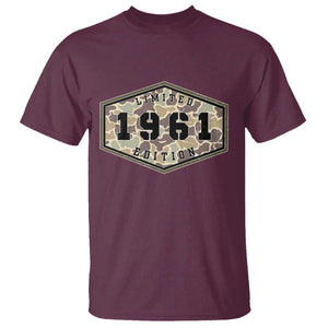 65th Birthday Hunting T Shirt 1961 Limited Edition Vintage Camouflage Gifts For Turning 65