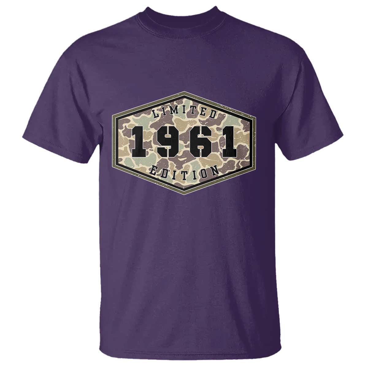 65th Birthday Hunting T Shirt 1961 Limited Edition Vintage Camouflage Gifts For Turning 65
