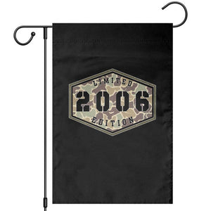 20th Birthday Hunting Garden Flag 2006 Limited Edition Vintage Camouflage Gifts For Turning 20