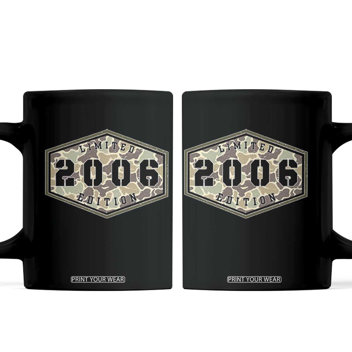 20th Birthday Hunting Coffee Mug 2006 Limited Edition Vintage Camouflage Gifts For Turning 20 TS11 Black Print Your Wear