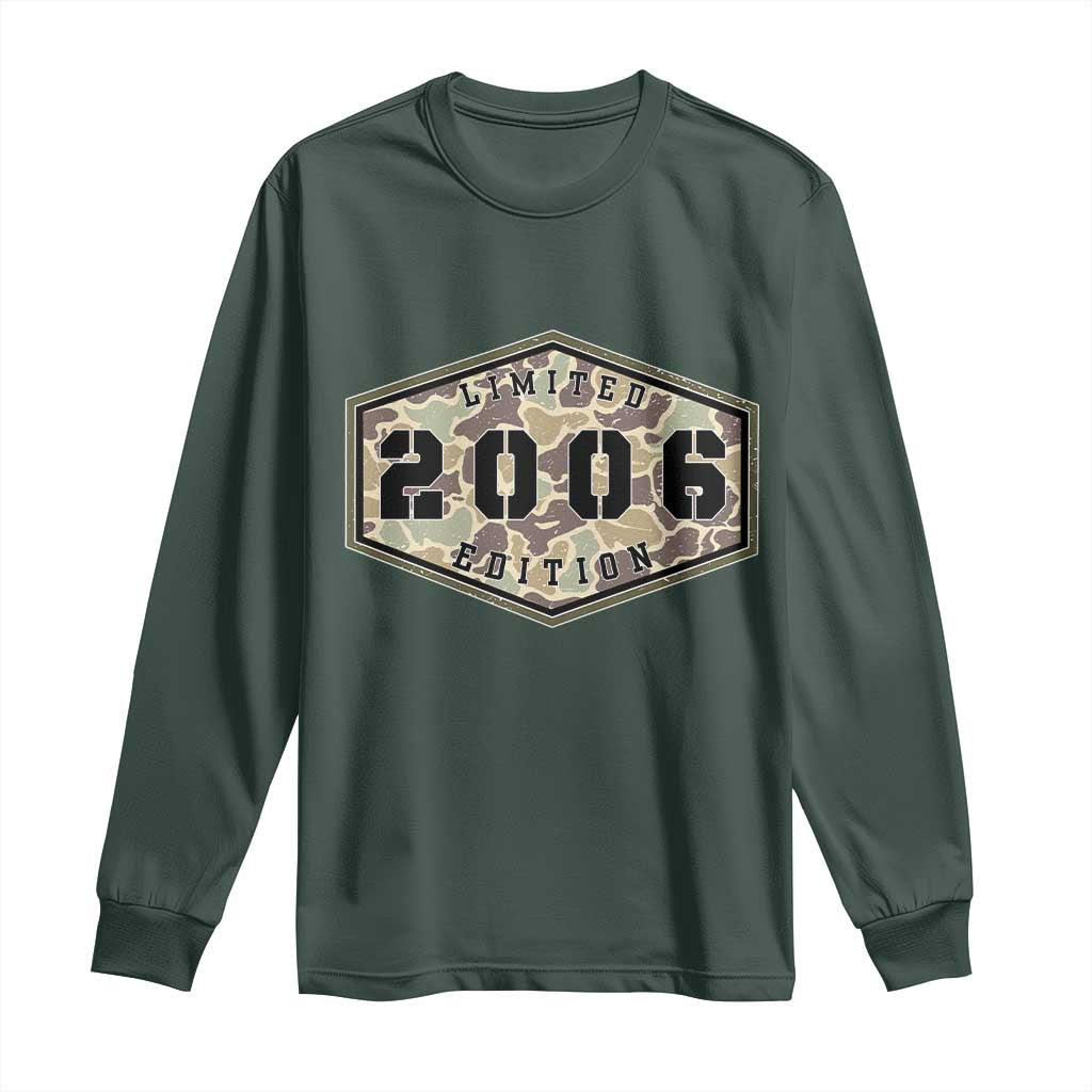 20th Birthday Hunting Long Sleeve Shirt 2006 Limited Edition Vintage Camouflage Gifts For Turning 20
