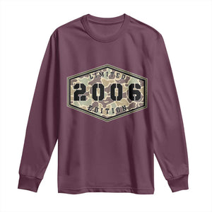 20th Birthday Hunting Long Sleeve Shirt 2006 Limited Edition Vintage Camouflage Gifts For Turning 20