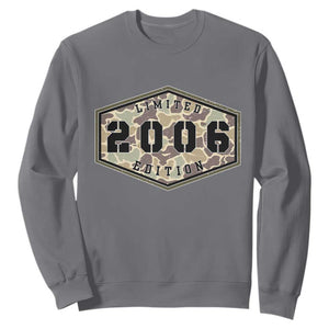 20th Birthday Hunting Sweatshirt 2006 Limited Edition Vintage Camouflage Gifts For Turning 20