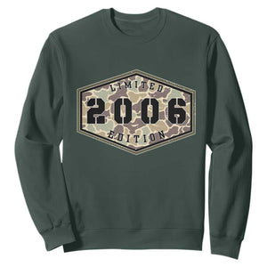 20th Birthday Hunting Sweatshirt 2006 Limited Edition Vintage Camouflage Gifts For Turning 20