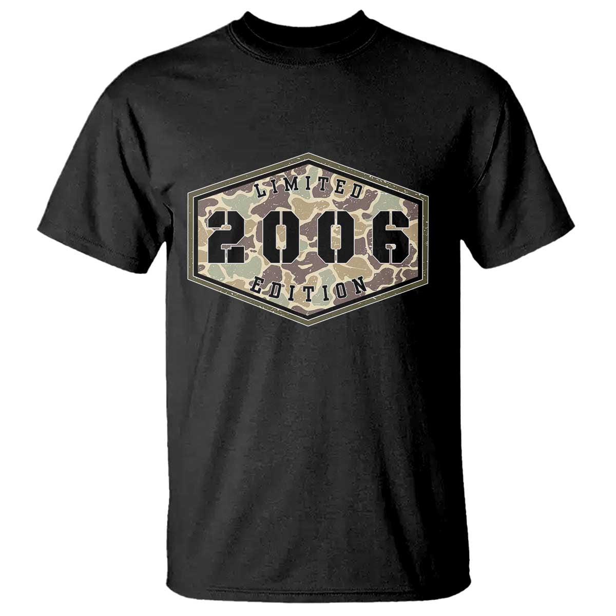 20th Birthday Hunting T Shirt 2006 Limited Edition Vintage Camouflage Gifts For Turning 20 TS11 Black Print Your Wear