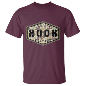 20th Birthday Hunting T Shirt 2006 Limited Edition Vintage Camouflage Gifts For Turning 20