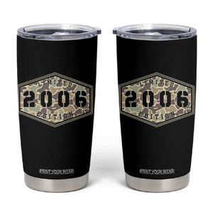 20th Birthday Hunting Tumbler Cup 2006 Limited Edition Vintage Camouflage Gifts For Turning 20