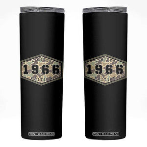 60th Birthday Hunting Skinny Tumbler 1966 Limited Edition Vintage Camouflage Gifts For Turning 60