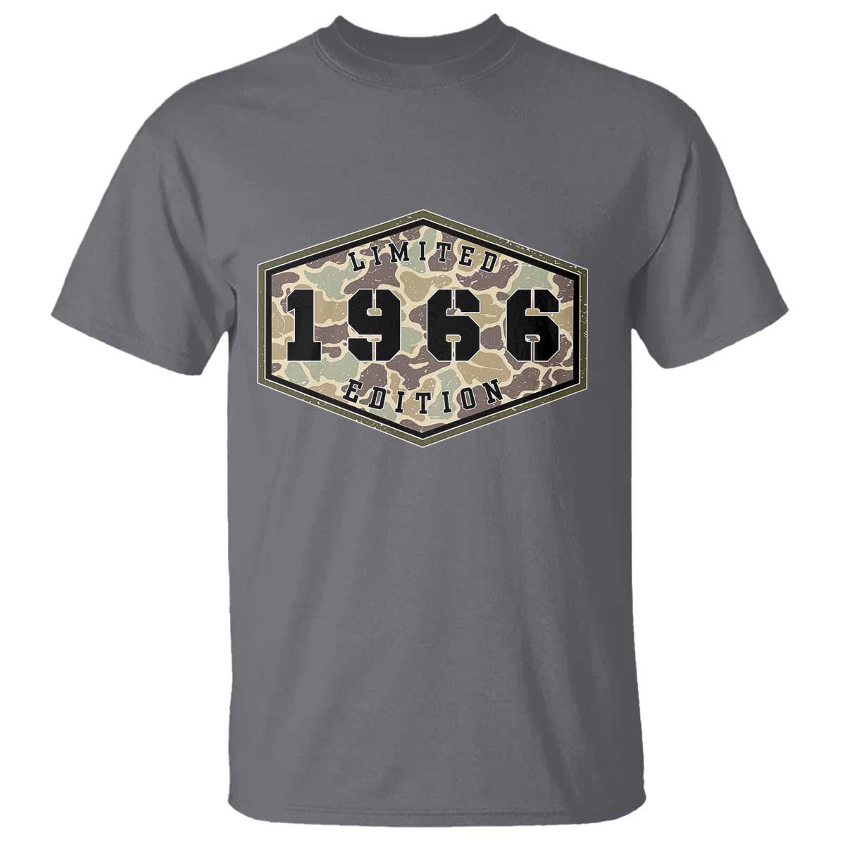 60th Birthday Hunting T Shirt 1966 Limited Edition Vintage Camouflage Gifts For Turning 60
