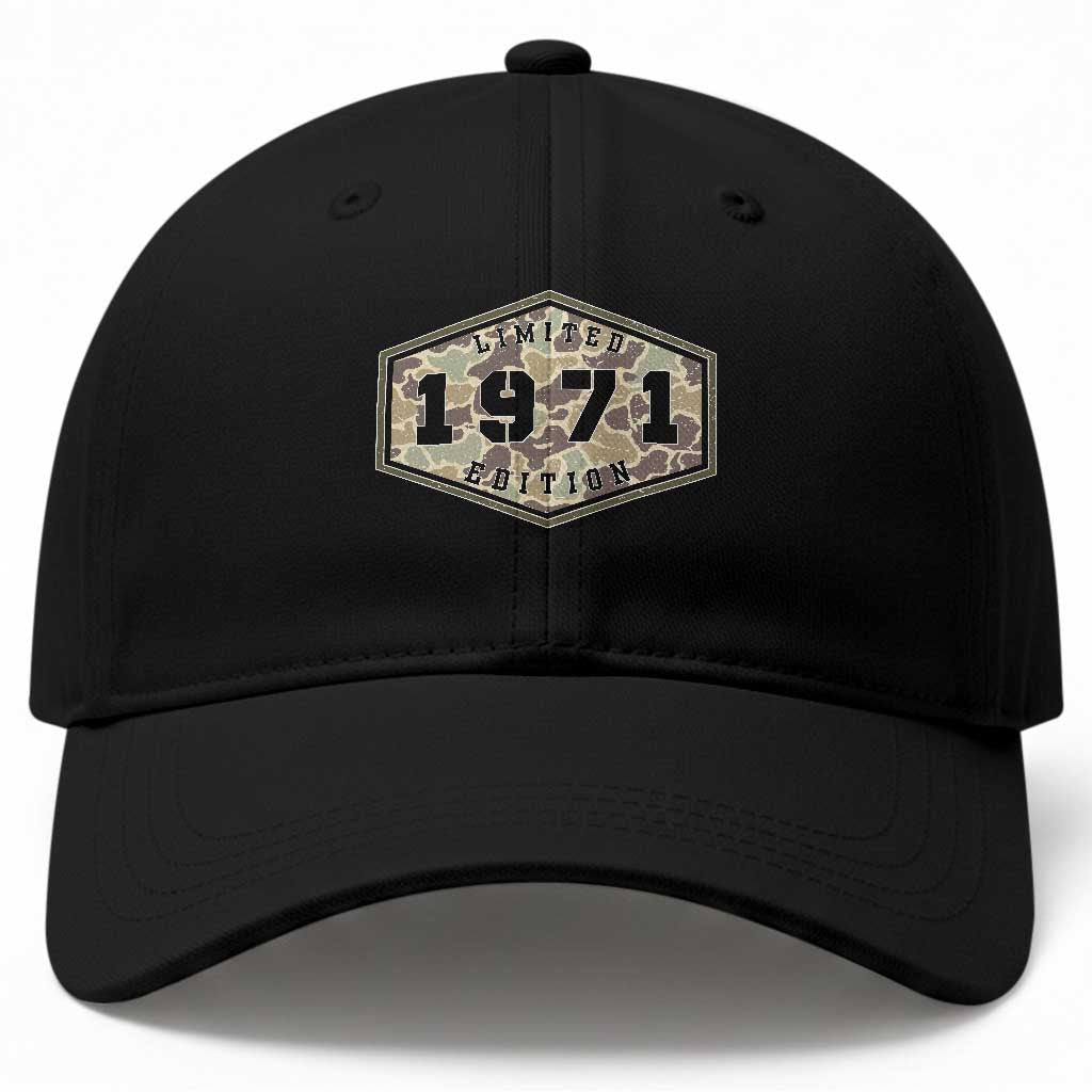 55th Birthday Hunting Baseball Cap 1971 Limited Edition Vintage Camouflage Gifts For Turning 55 TS11 Print Your Wear