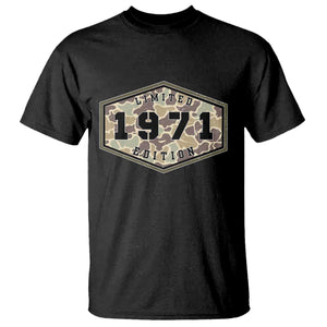 55th Birthday Hunting T Shirt 1971 Limited Edition Vintage Camouflage Gifts For Turning 55