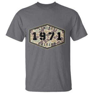 55th Birthday Hunting T Shirt 1971 Limited Edition Vintage Camouflage Gifts For Turning 55
