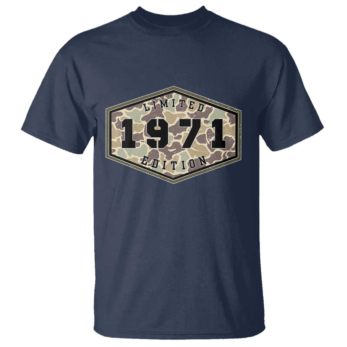 55th Birthday Hunting T Shirt 1971 Limited Edition Vintage Camouflage Gifts For Turning 55