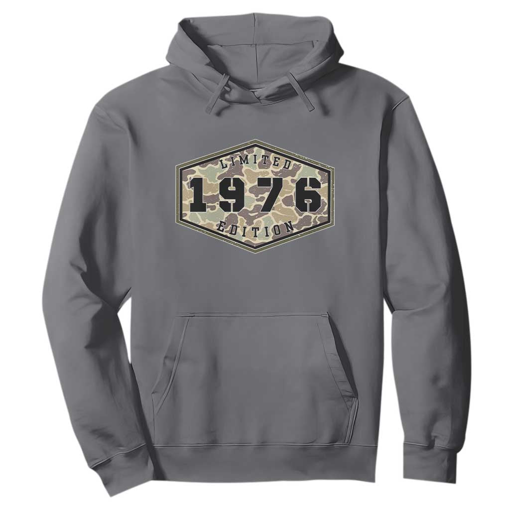 50th Birthday Hunting Hoodie 1976 Limited Edition Vintage Camouflage Gifts For Turning 50