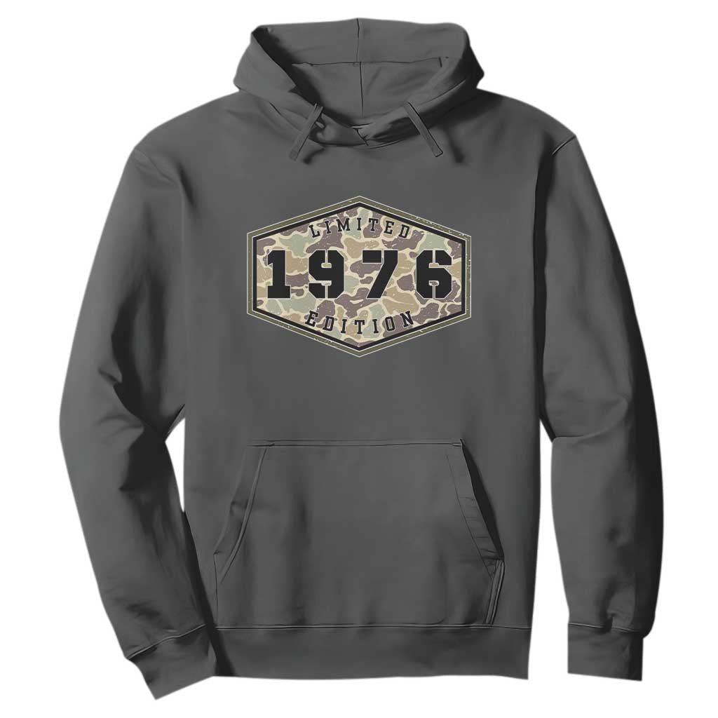 50th Birthday Hunting Hoodie 1976 Limited Edition Vintage Camouflage Gifts For Turning 50
