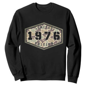 50th Birthday Hunting Sweatshirt 1976 Limited Edition Vintage Camouflage Gifts For Turning 50